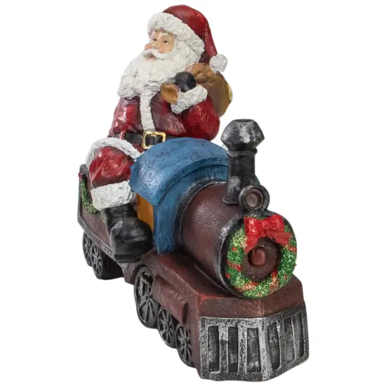 Northlight Santa on a Train Christmas Decoration - 14" Red {3}