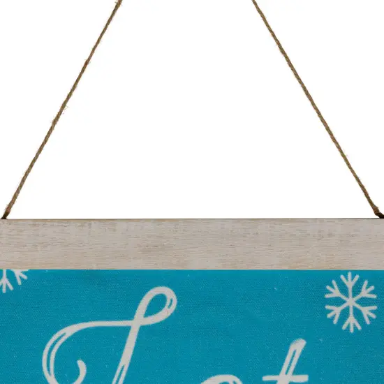 Northlight 43" Let it Snow Christmas Wall Sign Blue {6}