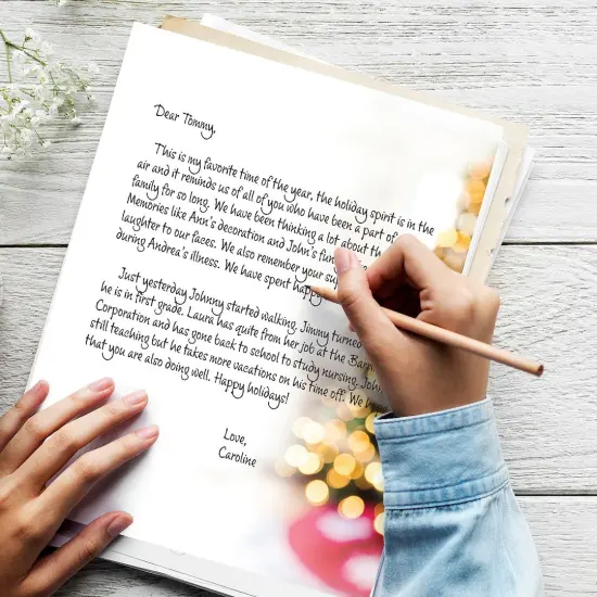 Great Papers! Lit Christmas Tree Holiday Letterhead, Invitations and Announcements, Printer Friendly, 8.5" x 11", 50PK {4}