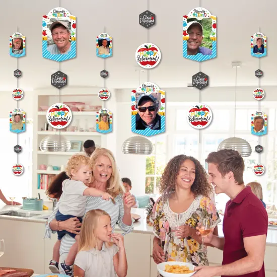 Big Dot of Happiness Teacher Retirement - Happy Retirement Party Vertical Photo Garland 35 Pieces {7}