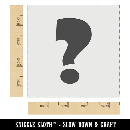 Question Mark Bold Wall Cookie DIY Craft Reusable Stencil {7}