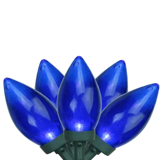 Northlight LED C9 Christmas Lights - Blue - 16' Green Wire - 25ct {1}