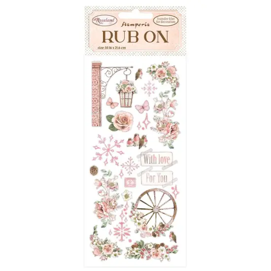 Stamperia Rub-On 4"X8.5"-Roseland {1}