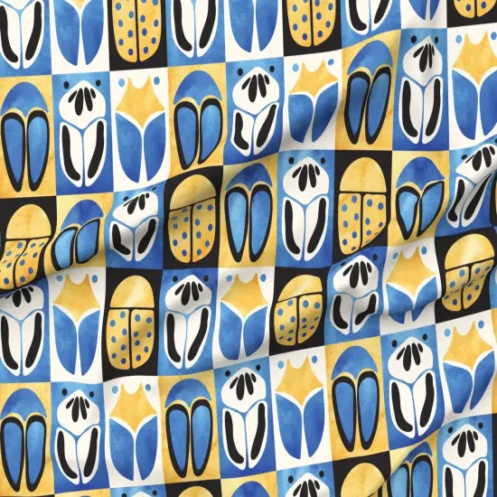 Various Fabrics by the Yard or Fat Quarter Watercolor Geometric Minimal Insects Bugs Tiles Animal Print Nature Custom Printed Fabric by Spoonflower {6}