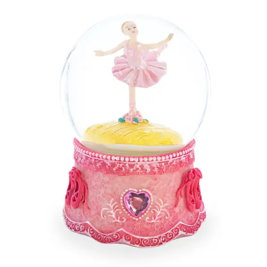 Ballerina in Spin Musical Water Snow Globe {1}