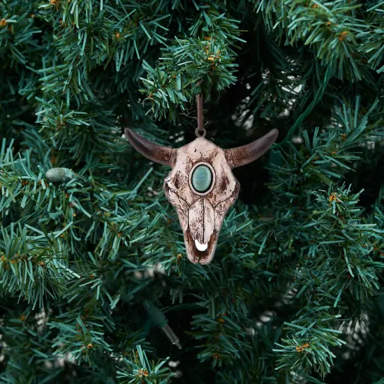 Steer Skull Christmas Xmas Halloween Ornament {5}