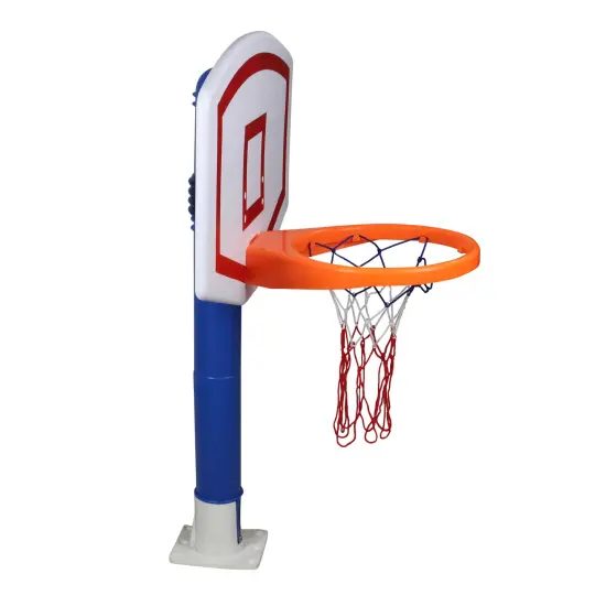Swim Central 24" White and Blue Water Sports Jammin Basketball Poolside Above-Ground Swimming Pool Game {3}