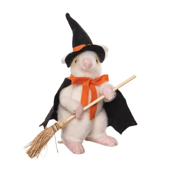 Wizard Mouse Cute Halloween Figurine {1}
