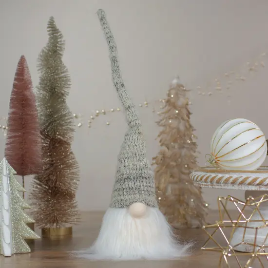 Northlight Lighted Gnome Head Christmas Decoration - 19" - Warm White Light {3}