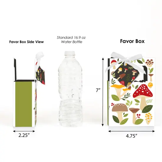 Big Dot of Happiness Wild Mushrooms - Red Toadstool Party Favor Boxes - Set of 12 {3}