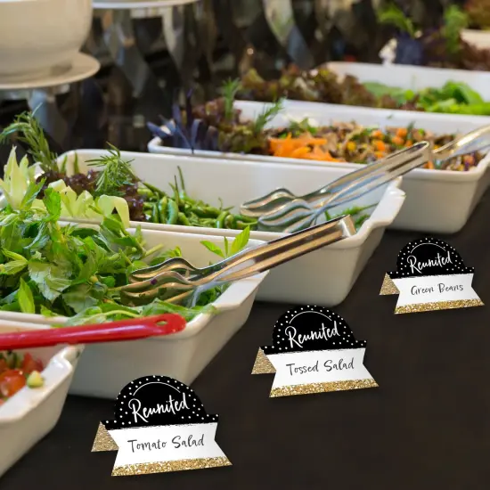 Big Dot of Happiness Reunited - School Class Reunion Party Tent Buffet Card - Table Setting Name Place Cards - Set of 24 {4}