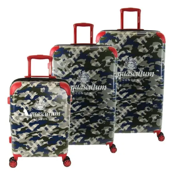 Aquascutum 3-Piece Set Hardside Spinner Cameo {1}