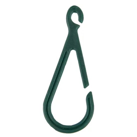 Northlight Outdoor Christmas Ornament Hanger Hooks - 1.75" - Forest Green - Club Pack of 48 {1}