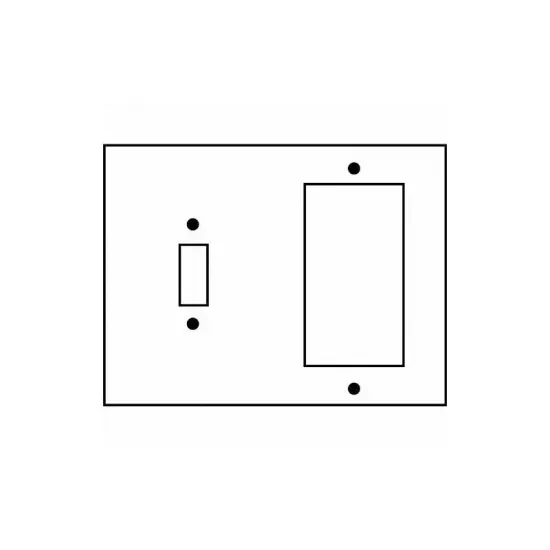 SUNLITE Steel Switch/Toggle Decorative Plate {2}