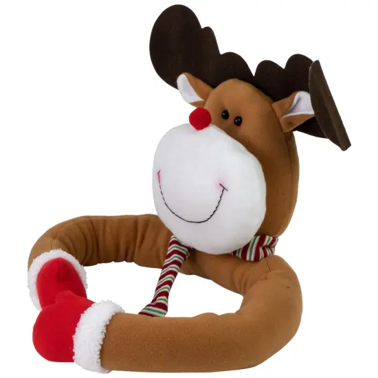 Northlight Plush Reindeer Christmas Tree Topper -26" - Unlit Brown {4}