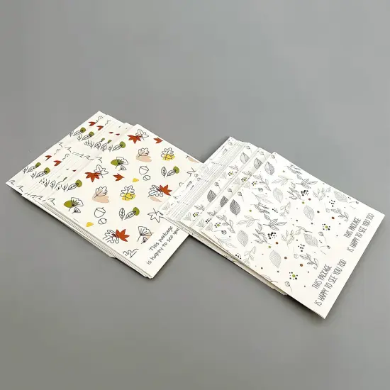 Wrapables 4" x 2" Rectangular Thank You Sealing Stickers and Labels for Packages, Boxes, Bags, Small Business, Gifts (100pcs) 100pcs, Nature {3}