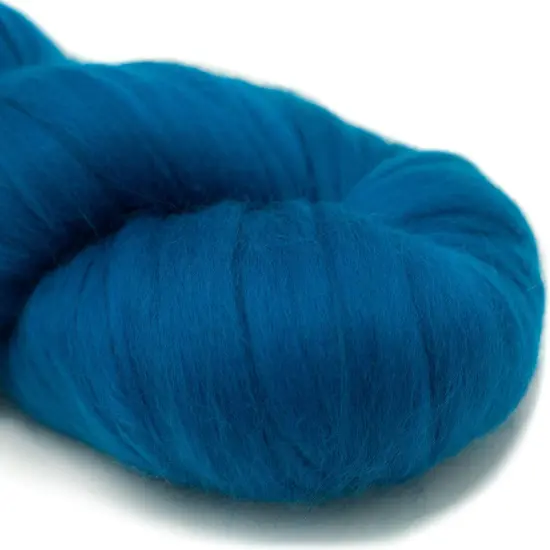 LEARN TO SPIN YARN - Beginner's Spinning Kit with Drop Spindle and Merino Pencil Roving. Choose your color. Petrol {3}