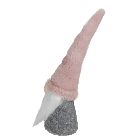 Northlight Standing Gnome Christmas Decoration - 11" - Pink and Gray {4}