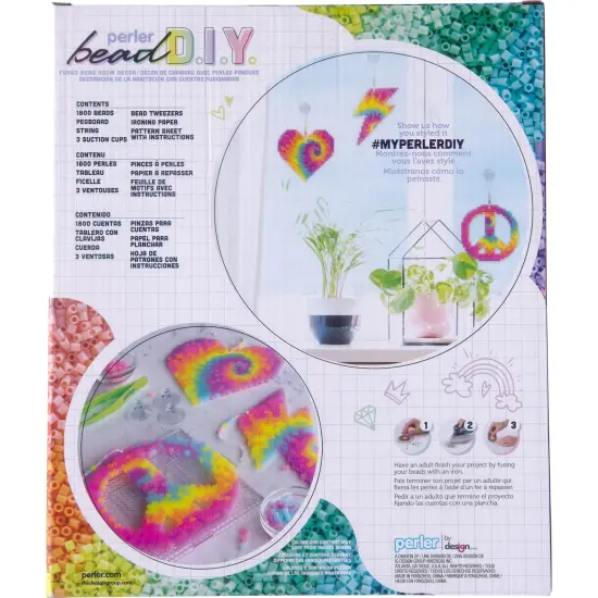 Perler Bead D.I.Y. Activity Kit-Tie Dye Suncatcher {4}