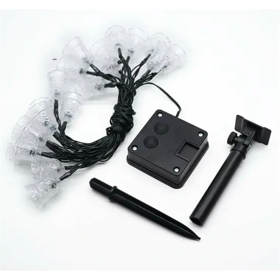 Kitcheniva 20 LED String Light Solar Garden Christmas Decoration Cold white {3}