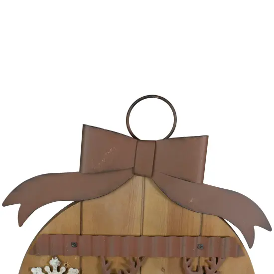 Northlight Rustic Reindeer Christmas Ornament Wall Sign - 17.5" Beige {4}