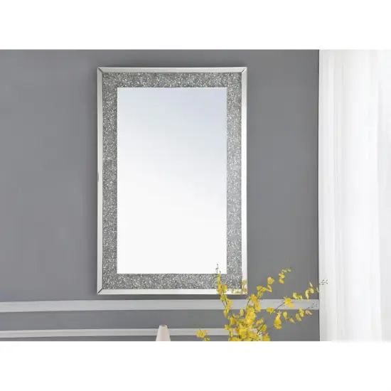 31.5 Inch Rectangle Crystal Mirror In Clear Finish {2}