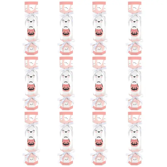 Big Dot of Happiness Pastel Halloween - No Snap Pink Pumpkin Party Table Favors - DIY Cracker Boxes - Set of 12 {6}