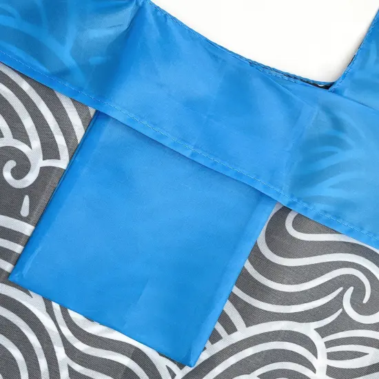 Wrapables AllyBag Collection Reusable Shopping Bag Navy Swirls {3}