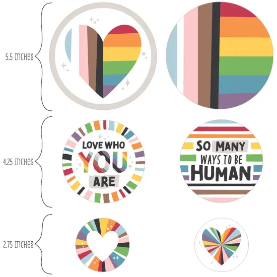 Big Dot of Happiness So Many Ways to Be Human - Pride Party Giant Circle Confetti - Party Decorations - Large Confetti 27 Count {3}