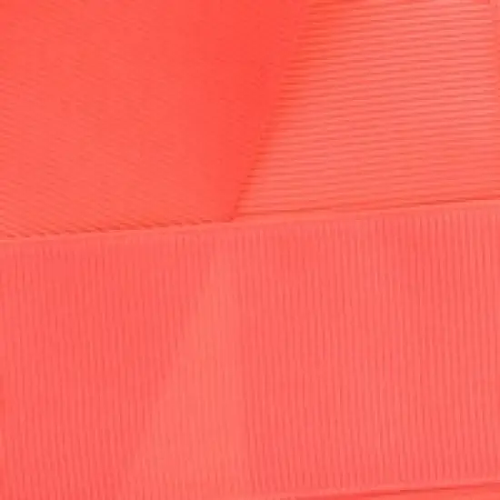 7/8" Grosgrain Ribbon Solid 245 Coral 50yd {1}