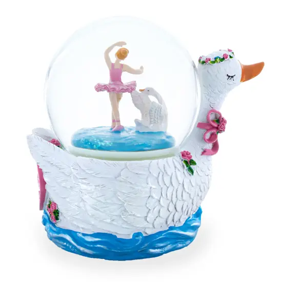 Graceful Swan Lake Ballet Musical Water Snow Globe {6}