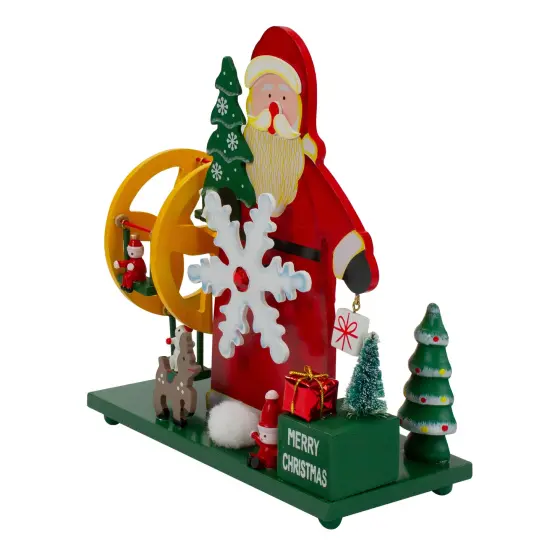 Northlight Santa Claus Wonderland Christmas Musical Decoration - 9.5" - Red and Green {4}