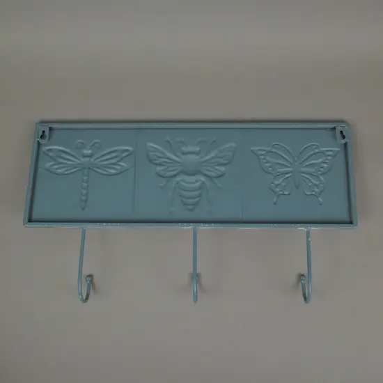 Blue Metal Vintage Bug Wall Hook Decorative Hanging Coat Towel Rack Home Decor {4}