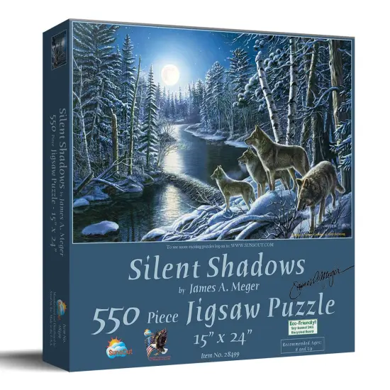 Sunsout Silent Shadows 550 pc Jigsaw Puzzle 28499 {3}
