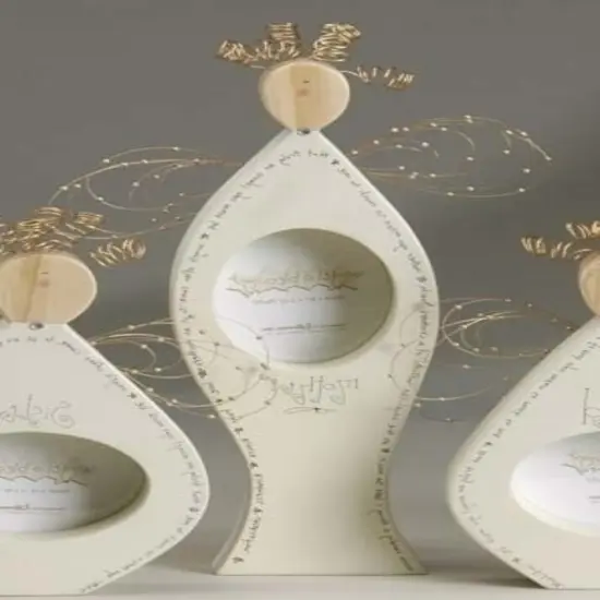 Roman Mother Angel Blessings Picture Frame - for a 2.75" x 3.75" Photo - Club Pack of 18 Ivory {3}