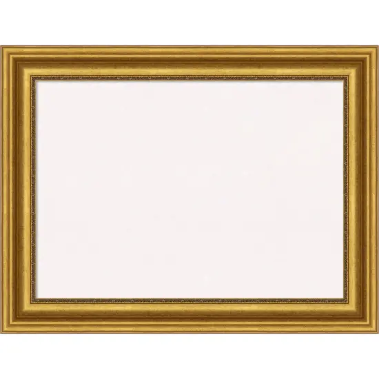 Parlor Framed Corkboard, White Cork Gold {1}