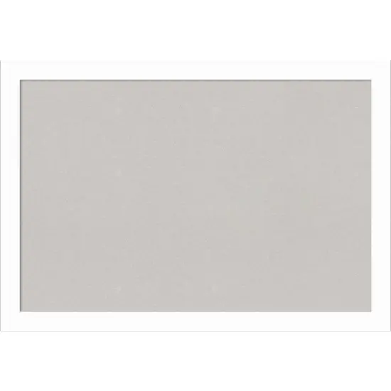 Basic Narrow Wood Framed Corkboard, Grey Cork Basic White {1}