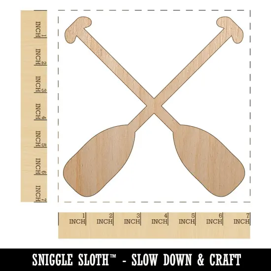 Paddles Oar Canoes Kayaks Rafting Unfinished Wood Shape Piece Cutout for DIY Craft Projects {1}