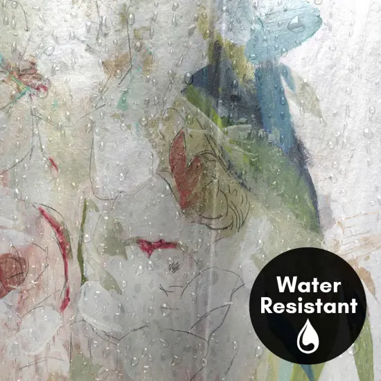 Americanflat 71" x 74" Shower Curtain, Blissful Peony I by PI Creative Art {3}