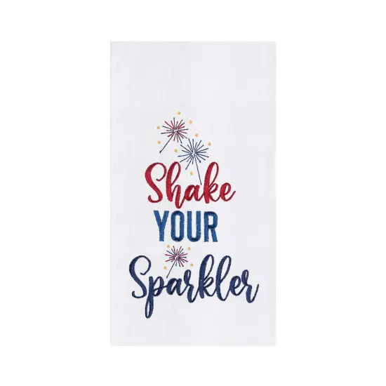 Shake Your Sparkler Fireworks Kitchen Towel {1}