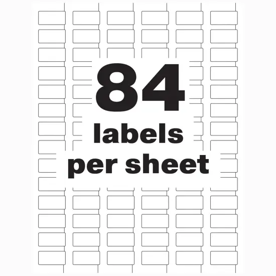 Avery PermaTrack Durable White Asset Tag Labels, 1/2" x 1", 672 Asset Tags (61527) {5}