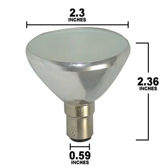 GBK 6439/FR 50w AR56 ALR18 BA15d Frosted Elevator Replacement Bulb {2}