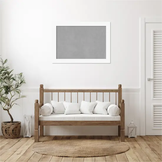 Basic Wood Framed Magnetic Board Basic White {6}