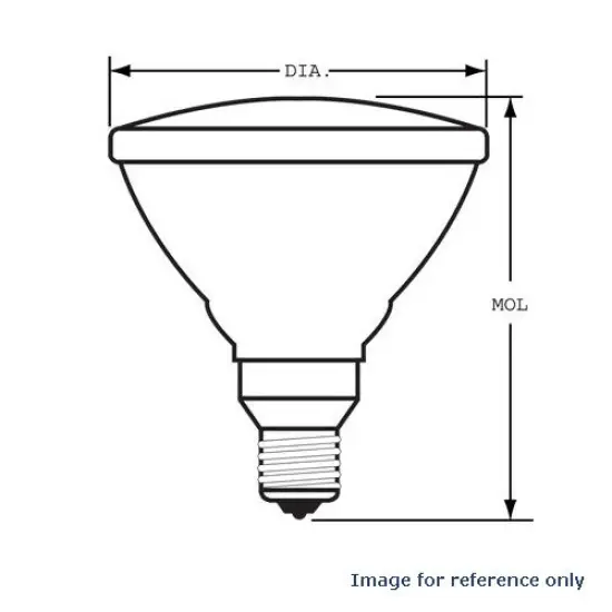 SYLVANIA 16665 Green 90W PAR38 120V Halogen Light Bulb {2}
