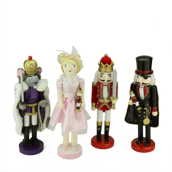 Northlight Wooden Nutcracker Suite Ballet Christmas Decorations - Set of 4 Multi {3}
