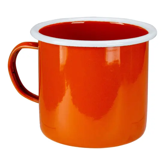 Raz 5.5&rdquo; Orange and White Camp Adventures Mug {6}