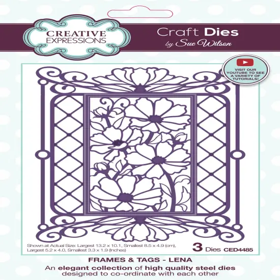 Creative Expressions Craft Dies By Sue Wilson-Lena - Frames & Tags {1}