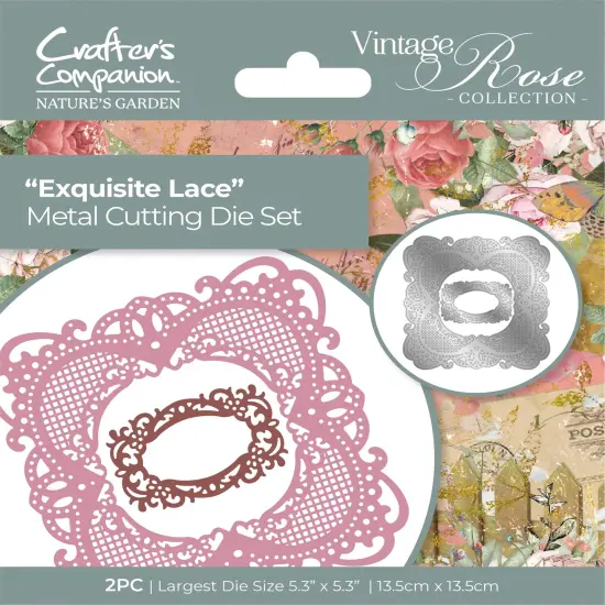 Nature's Garden Vintage Rose Metal Die-Exquisite Lace {1}