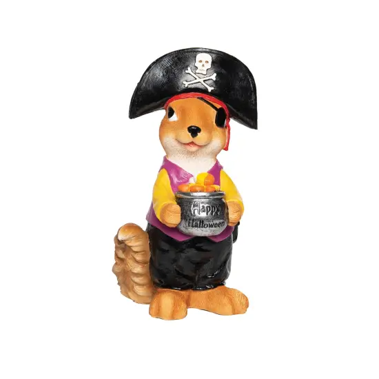 Trick or Treat Pirate Squirrel Halloween Small Figurine {1}