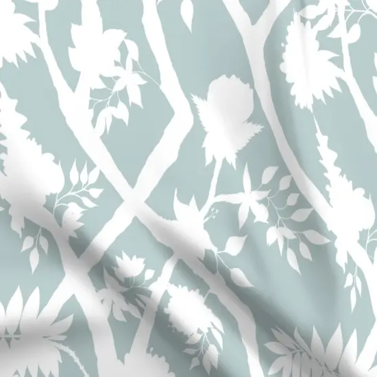 Various Fabrics by the Yard or Fat Quarter Floral Silhouette Tropical Retro Modern Botanical Boho Chic Coastal Garden Large Scale Custom Printed Fabric by Spoonflower {5}